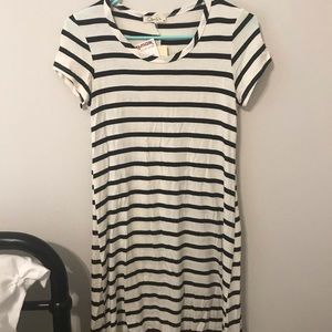 Black and White Tshirt Dress